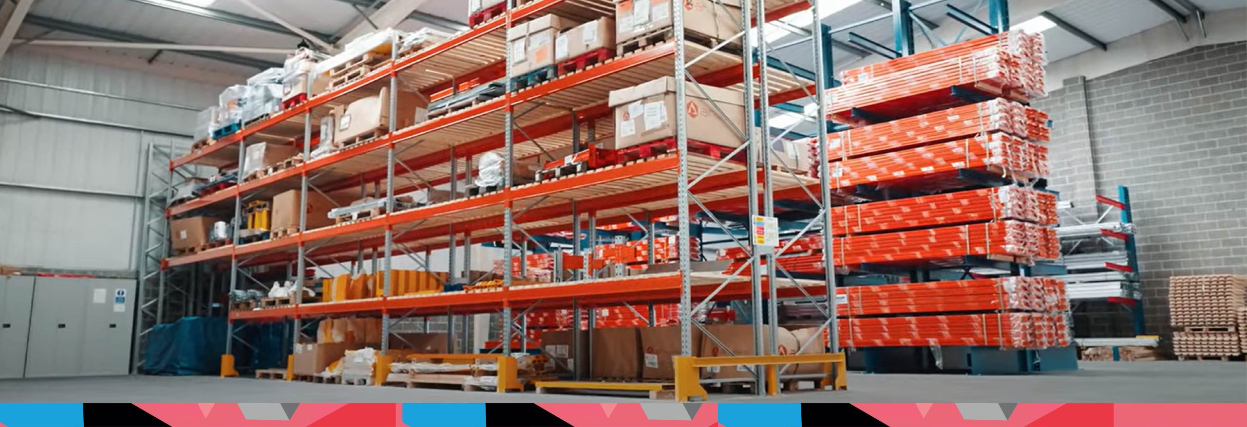 Pallet Racking Installation with Rack End Protectors