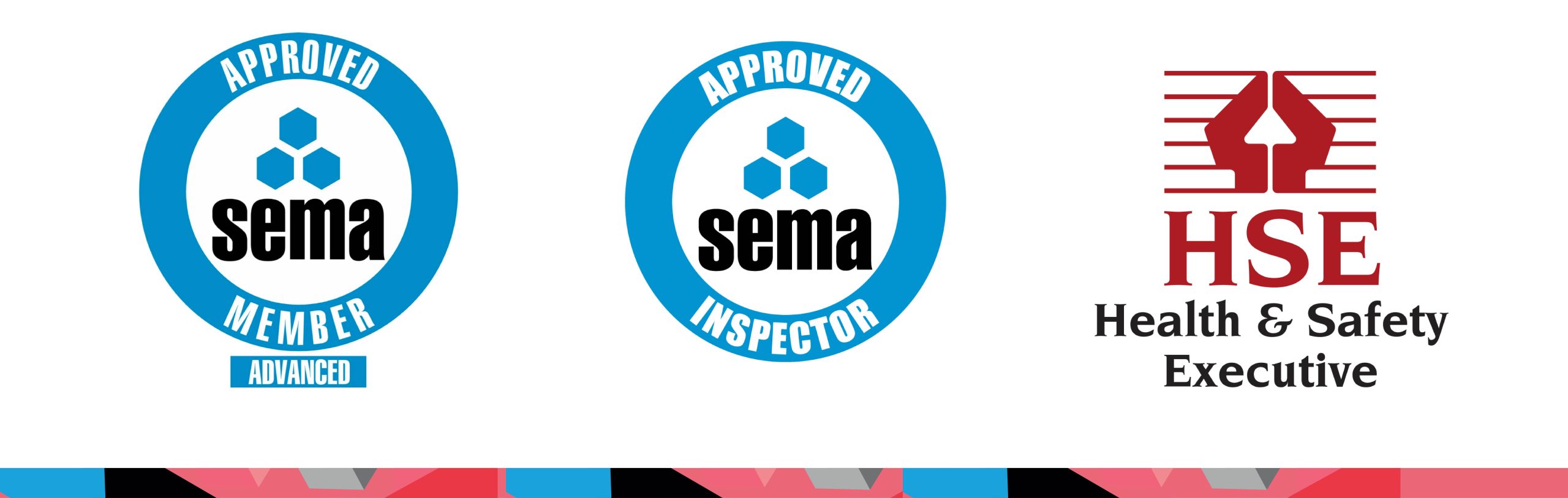 Storage Equipment Manufacturers Association Full Member with Approved inspector icon and Health & Safety Executive Icon
