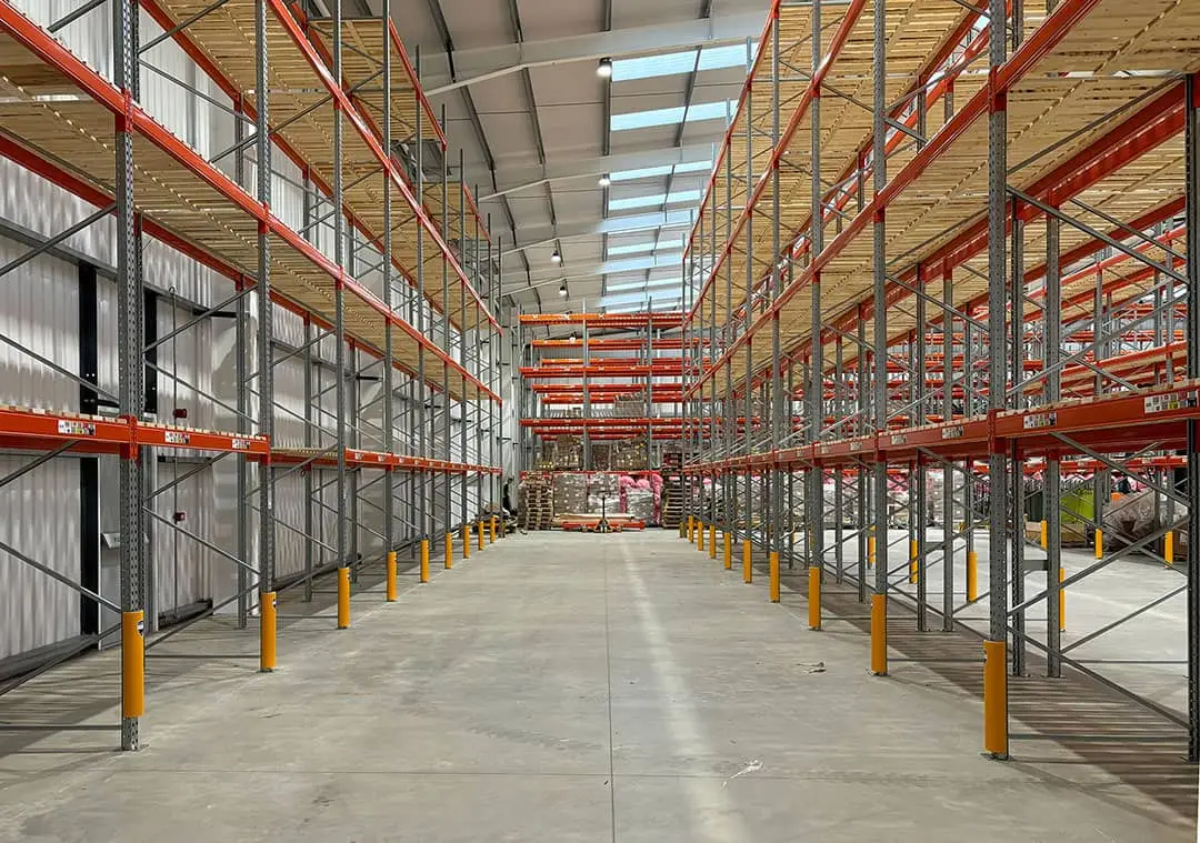 Skin Cupid warehouse with newly installed pallets for warehouse optimisation.
